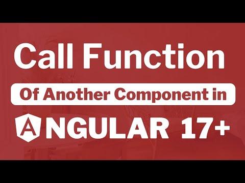 How to call a function from another component in Angular 17?