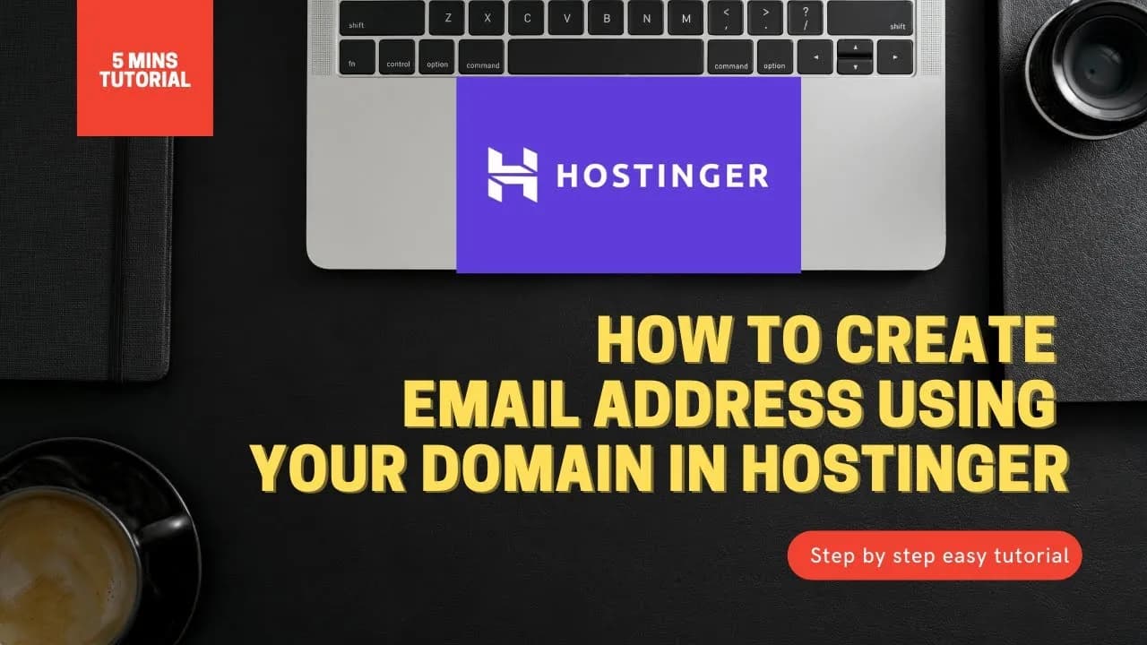 How to create a custom email address using your domain with Hostinger | 2022