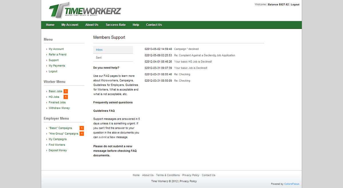 Time Workerz - Work & Earn or Offer a Job