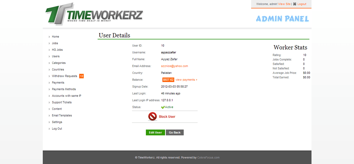 Time Workerz - Work & Earn or Offer a Job