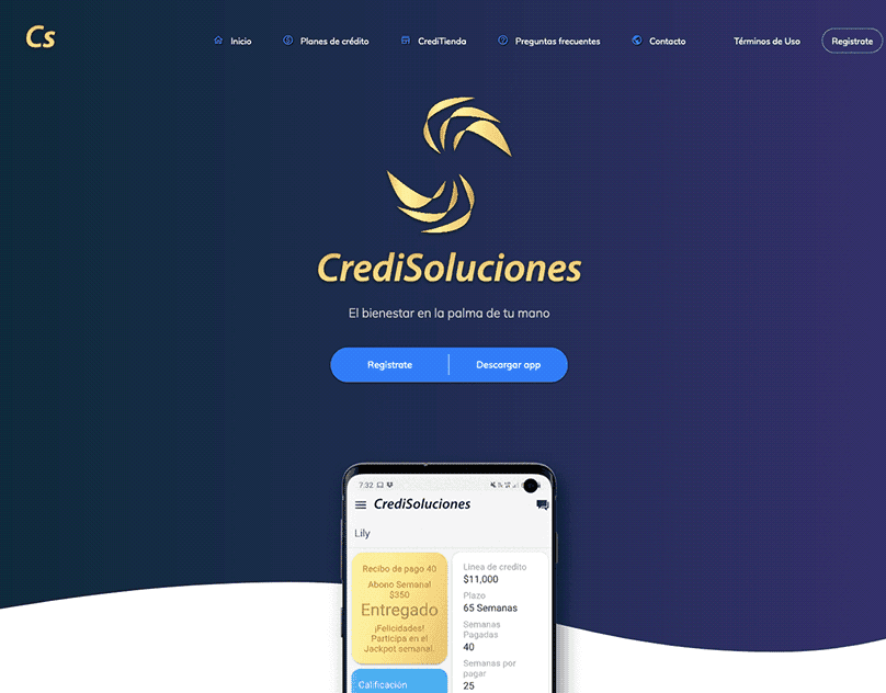 Credisoluciones | Angular, PHP, Codeigniter, Bootstrap