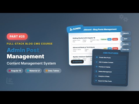 Admin Blog Post Management System | Full-Stack Blog Course - Content Management - Episode 25/28