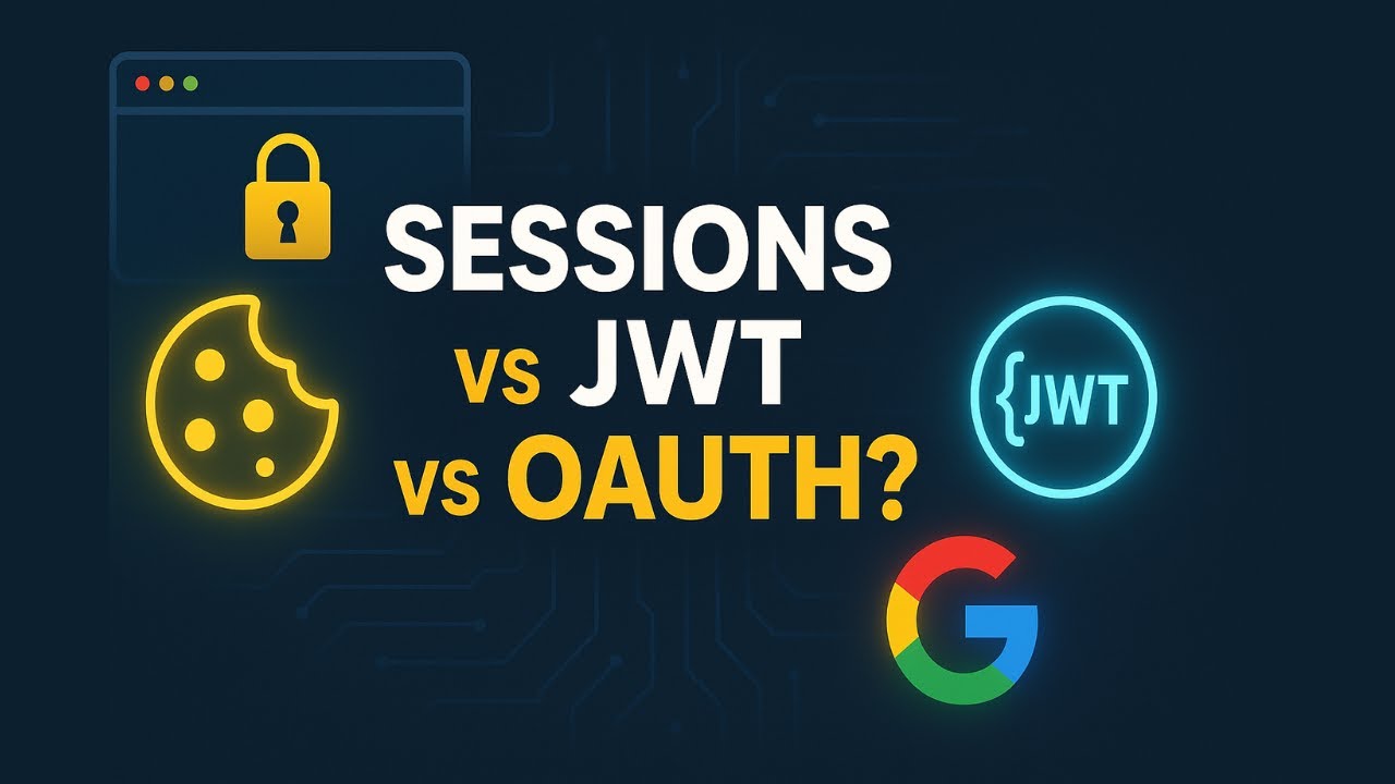 How Modern Web Apps Authenticate Users: Sessions vs JWT vs OAuth