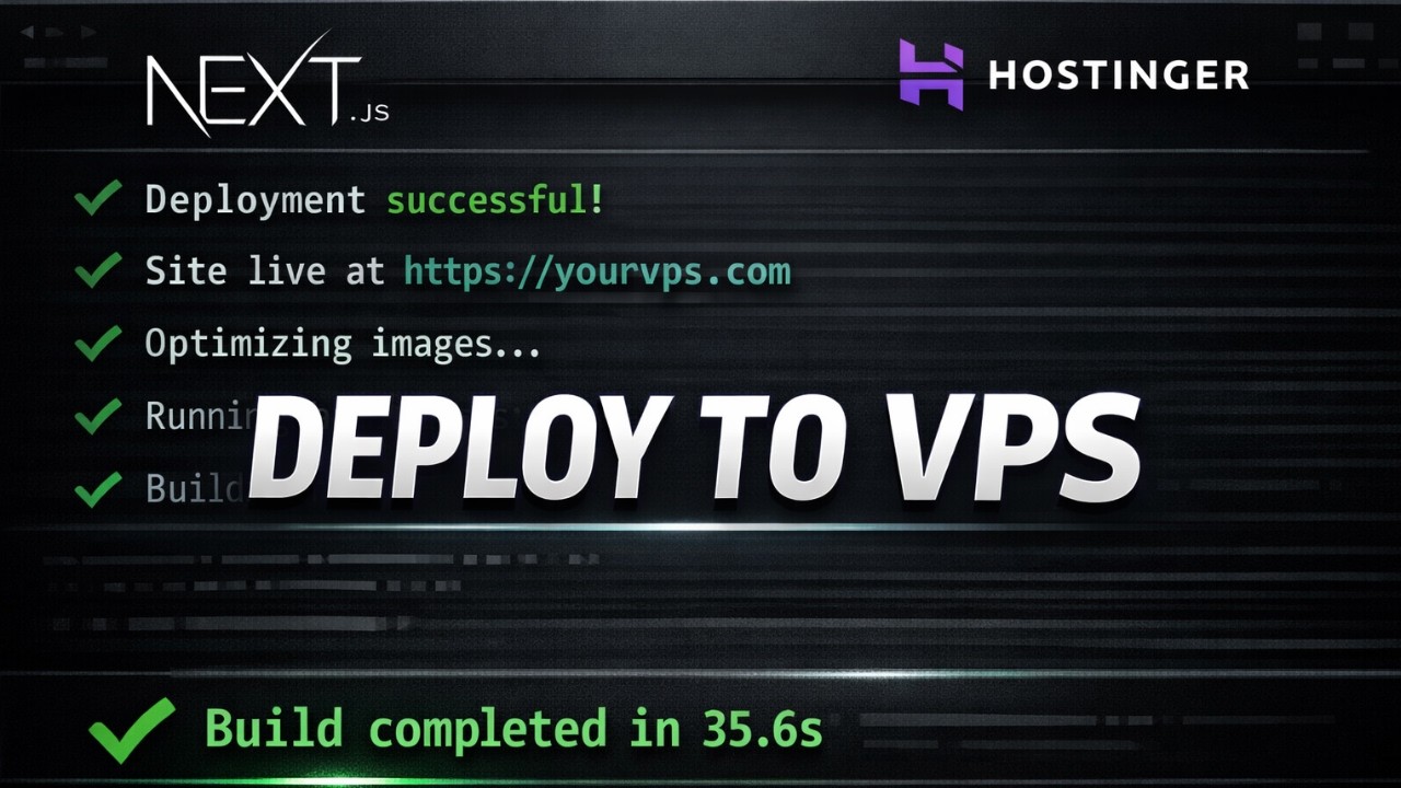 How to Deploy Next.js to Hostinger VPS - Complete Guide 2025