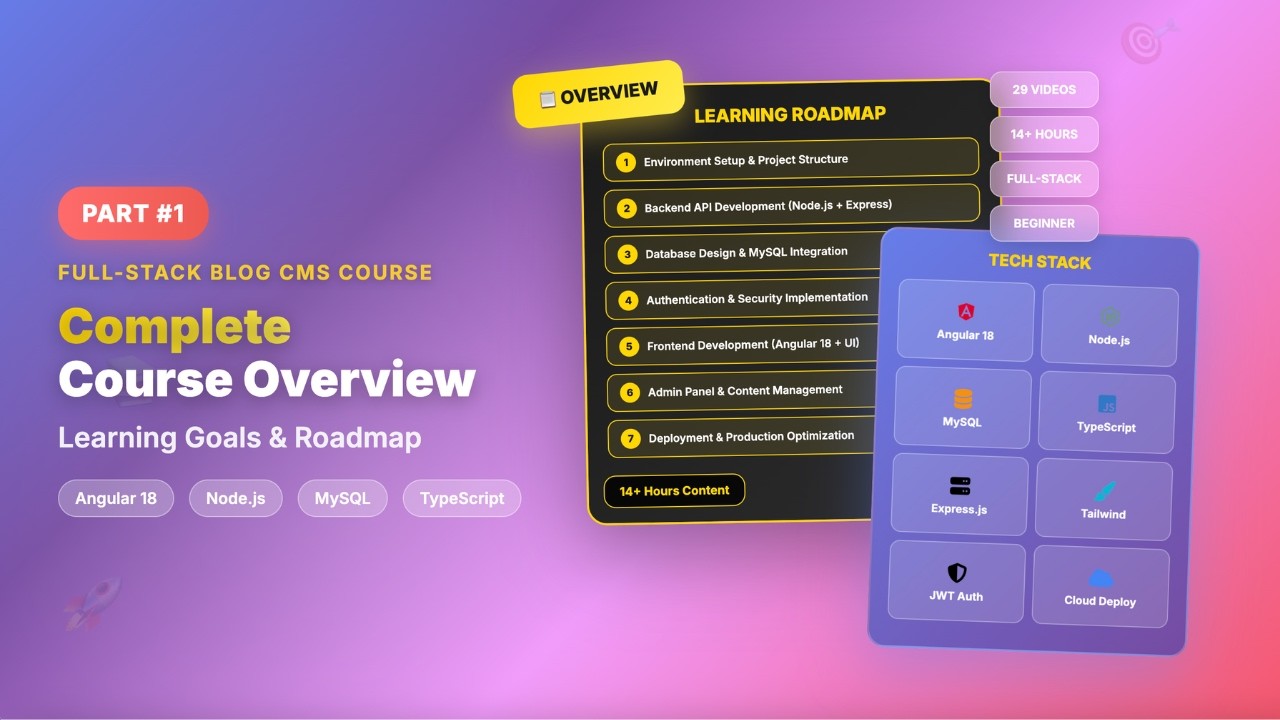 Complete Course Overview & Learning Goals | Full-Stack Blog Course #1 - Angular 18