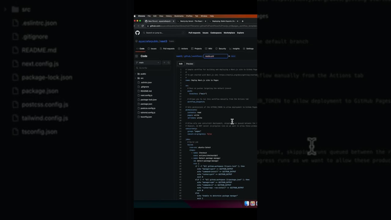 Deploy Next js to GitHub Pages with Just One Click!  #NextJS #GitHubPages #DevOps